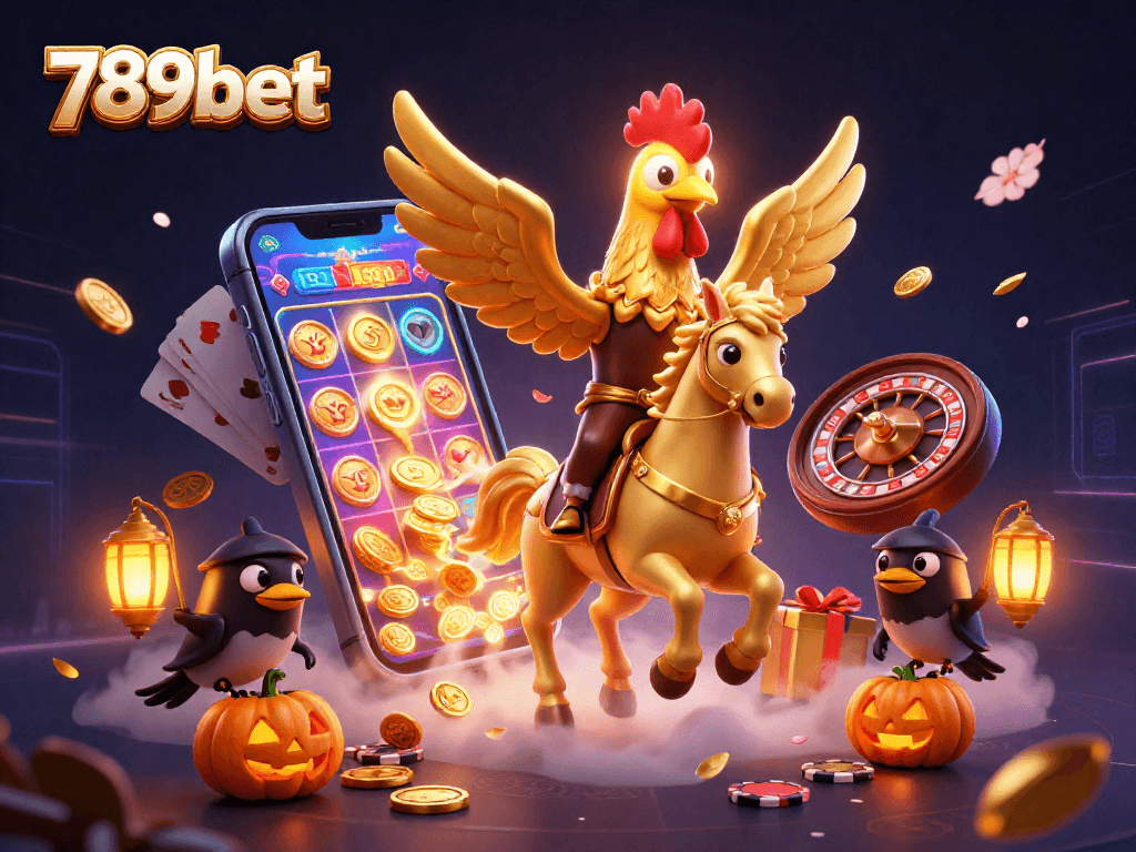 Engage in thrilling action at 789bet with a vibrant casino scene featuring animated elements and enchanting characters.