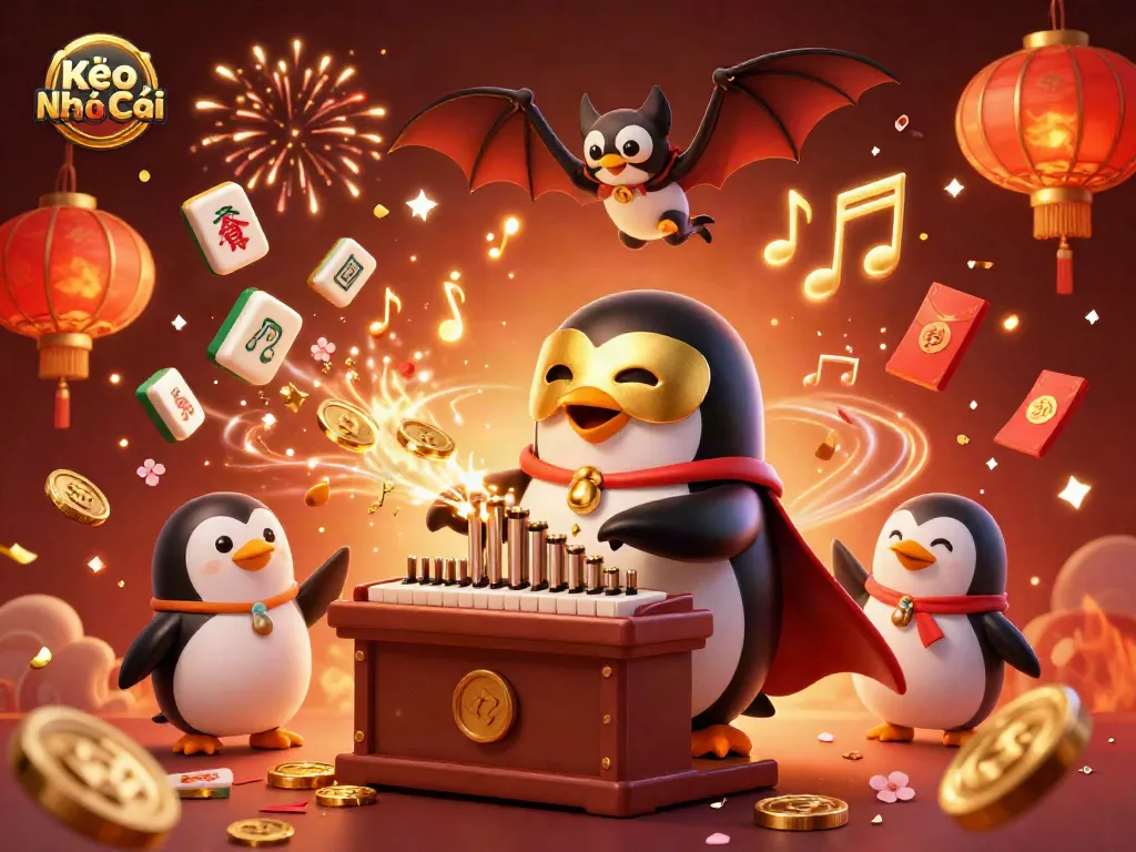Celebrate with Kèo Nhà Cái premium online betting experience featuring gold coins and dynamic gaming elements.