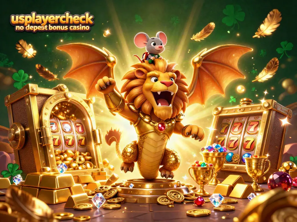 Experience the excitement of usplayercheck no deposit bonus casino with vibrant treasure and animated characters.