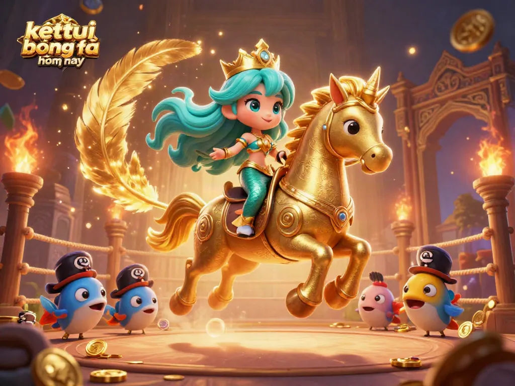 Experience the thrill of kết quả bóng đá hôm nay with vibrant characters in a lively sports betting scene.