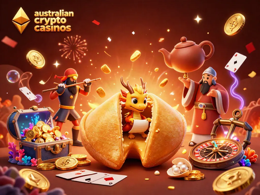 Engage with australian crypto casinos featuring Bitcoin and Ethereum elements plus vibrant celebration effects.