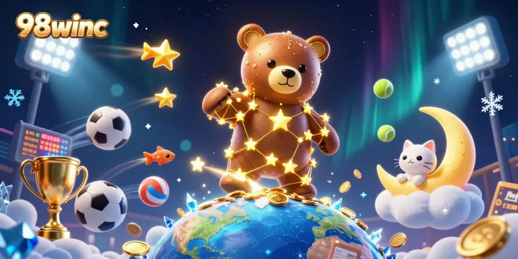 Join 98winc for a stellar gaming adventure with shining stars, sports, and rewards.