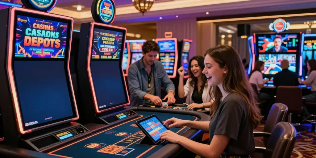 Enjoy thrilling Casinos Sans depots experiences with friends in an exciting online casino environment.