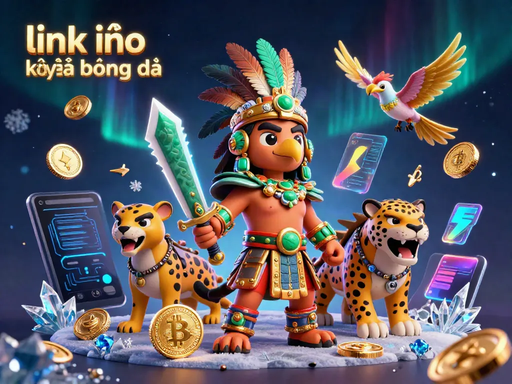 Engage with the latest link vào kết quả bóng đá in this vibrant 3D sports betting scene featuring iconic Aztec warriors.