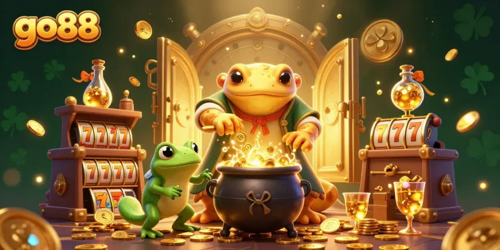 Spin and win with go88, experiencing golden game adventures amidst treasure vaults and alchemist surprises.