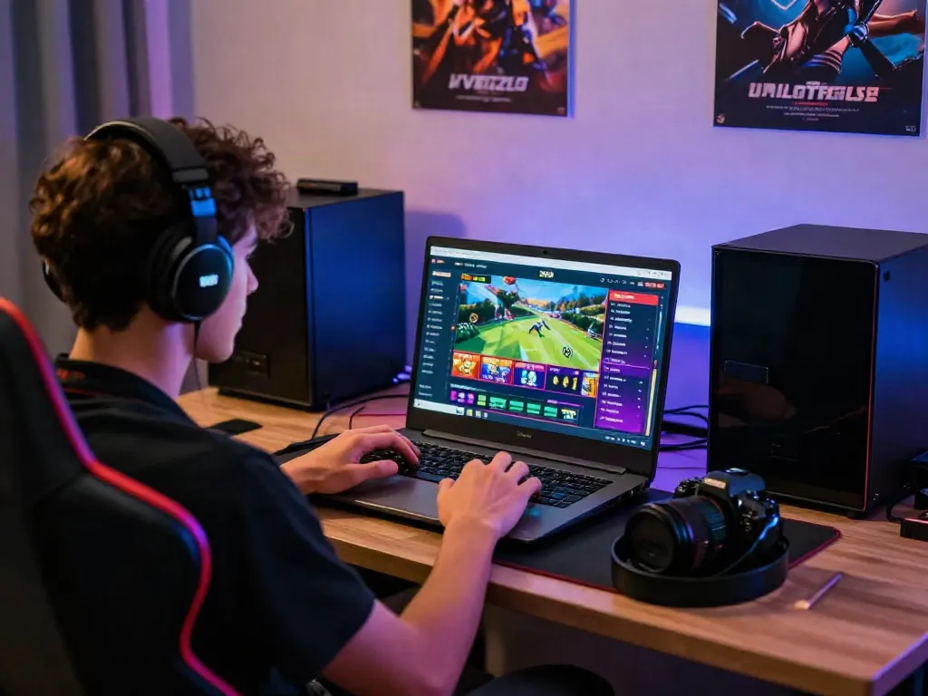 Exciting SV88 online gaming experience with vibrant interface and modern setup
