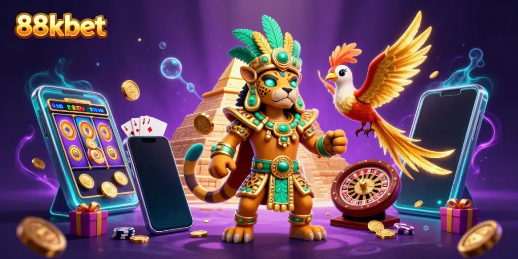 Experience thrilling games at 88kbet with immersive slot action and vibrant gaming elements.